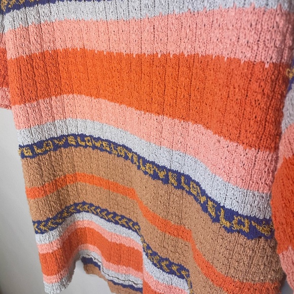 Free People Hidden Love Sweater Short Sleeve Size S - Picture 4 of 8